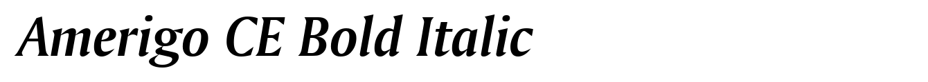 Amerigo CE Bold Italic